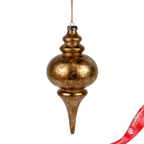 Украшение подвесное «Юла Антик» (пластик), Н26см, золотой