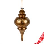 Маленькое фото 1: Украшение подвесное «Юла Антик» (пластик), Н26см, золотой