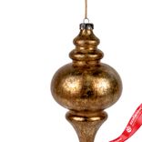 Маленькое фото 2: Украшение подвесное «Юла Антик» (пластик), Н26см, золотой