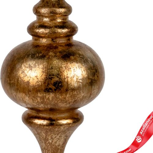 Фото 3: Украшение подвесное «Юла Антик» (пластик), Н26см, золотой