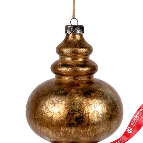 Фото 4: Украшение подвесное «Юла Антик» (пластик), Н26см, золотой