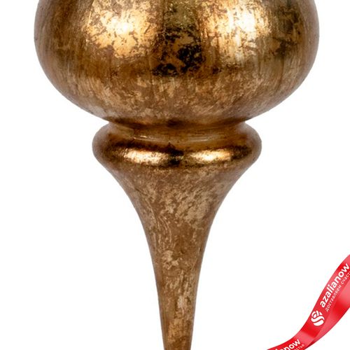 Фото 5: Украшение подвесное «Юла Антик» (пластик), Н26см, золотой