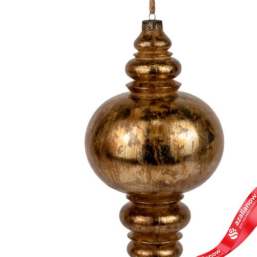 Фото 2: Украшение подвесное «Юла Антик» (пластик), Н33см, золотой