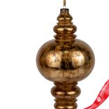 Маленькое фото 2: Украшение подвесное «Юла Антик» (пластик), Н33см, золотой