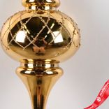 Маленькое фото 3: Украшение подвесное «Юла» (пластик), Н25см, золотой