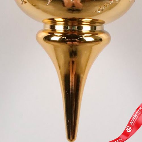 Фото 5: Украшение подвесное «Юла» (пластик), Н25см, золотой