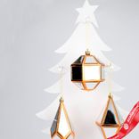 Маленькое фото 2: Украшение подвесное «Кристалл» (пластик), 16х8х8см, в асс., розовое золото