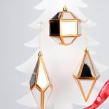 Маленькое фото 4: Украшение подвесное «Кристалл» (пластик), 16х8х8см, в асс., розовое золото