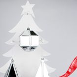 Маленькое фото 3: Украшение подвесное «Кристалл» (пластик), 17х8х8см, в асс., серебряный