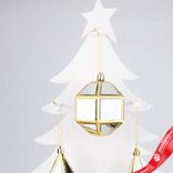 Маленькое фото 4: Украшение подвесное «Кристалл» (пластик), 17х8х8см, в асс., золотой