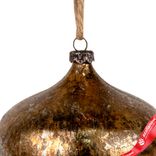 Маленькое фото 4: Украшение подвесное «Луковица Антик» (пластик), 10см, золотой