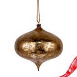 Маленькое фото 1: Украшение подвесное «Луковица Антик» (пластик), 16см, золотой