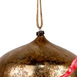 Маленькое фото 4: Украшение подвесное «Луковица Антик» (пластик), 16см, золотой