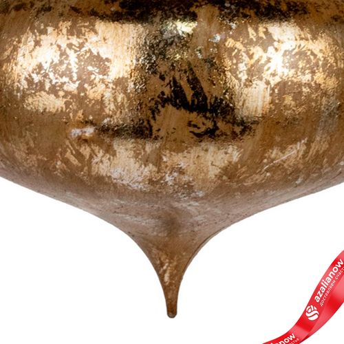 Фото 5: Украшение подвесное «Луковица Антик» (пластик), 16см, золотой