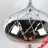 Маленькое фото 2: Украшение подвесное «Луковица» (пластик), 16см, серебряный