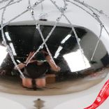 Маленькое фото 3: Украшение подвесное «Луковица» (пластик), 16см, серебряный