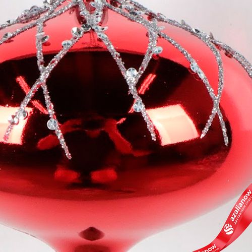 Фото 3: Украшение подвесное «Луковица» (пластик), 10см, красный