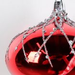 Маленькое фото 4: Украшение подвесное «Луковица» (пластик), 10см, красный