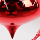 Маленькое фото 5: Украшение подвесное «Луковица» (пластик), 10см, красный