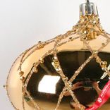 Маленькое фото 4: Украшение подвесное «Луковица» (пластик), 10см, золотой