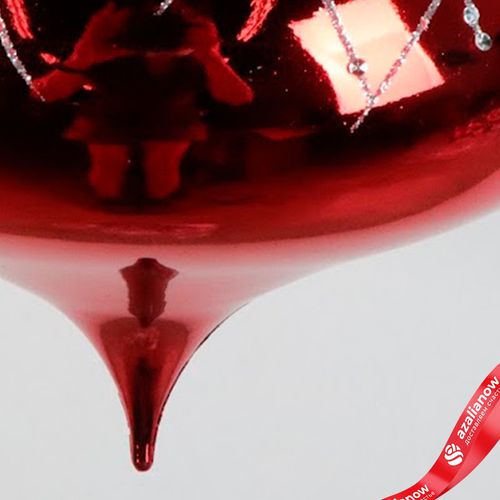 Фото 5: Украшение подвесное «Луковица» (пластик), 16см, красный