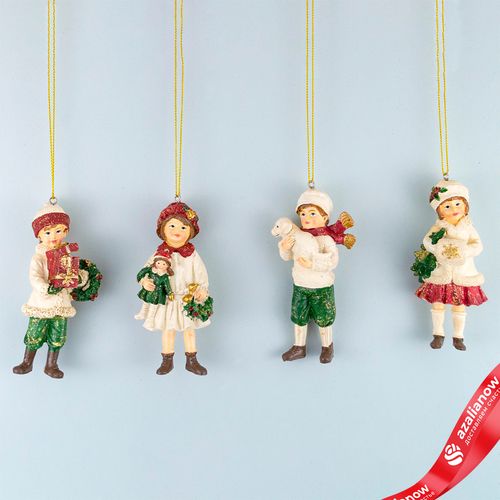 Украшение подвесное «Мальчик/девочка» (полирезин), H11,5x5,5x4см, в асс.