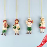 Маленькое фото 1: Украшение подвесное «Мальчик/девочка» (полирезин), H11,5x5,5x4см, в асс.