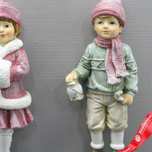 Фото 3: Украшение подвесное «Мальчик/Девочка» (полирезин), H11,5x5x3,5см, в асс.