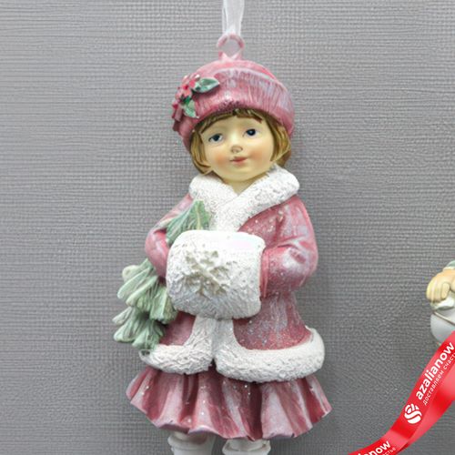 Фото 4: Украшение подвесное «Мальчик/Девочка» (полирезин), H11,5x5x3,5см, в асс.