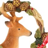 Маленькое фото 3: Украшение подвесное «Олень в венке» (полирезин), Н8х8х3,5см, коричневый