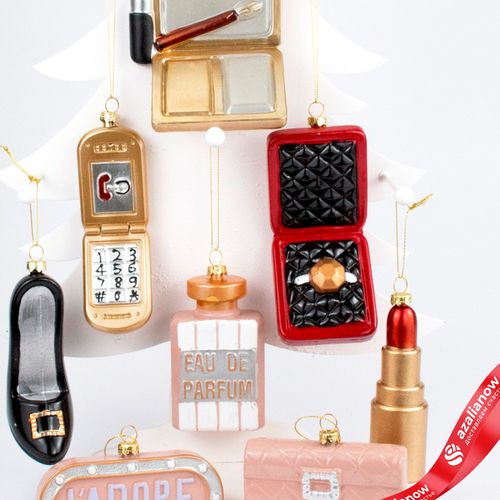 Фото 2: Украшение подвесное (пластик), 11х8х3см, в асс.