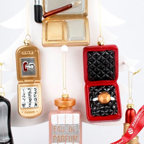 Фото 4: Украшение подвесное (пластик), 11х8х3см, в асс.