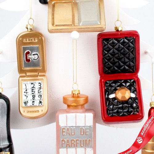 Фото 5: Украшение подвесное (пластик), 11х8х3см, в асс.