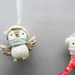 Маленькое фото 2: Украшение подвесное «Птичка» (полирезин), H7,5x3,5x3,5см, в асс., коричневый