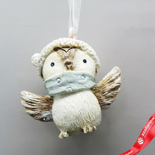 Фото 4: Украшение подвесное «Птичка» (полирезин), H7,5x3,5x3,5см, в асс., коричневый