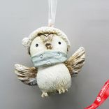 Маленькое фото 4: Украшение подвесное «Птичка» (полирезин), H7,5x3,5x3,5см, в асс., коричневый