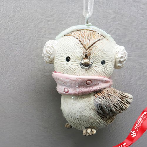 Фото 5: Украшение подвесное «Птичка» (полирезин), H7,5x3,5x3,5см, в асс., коричневый