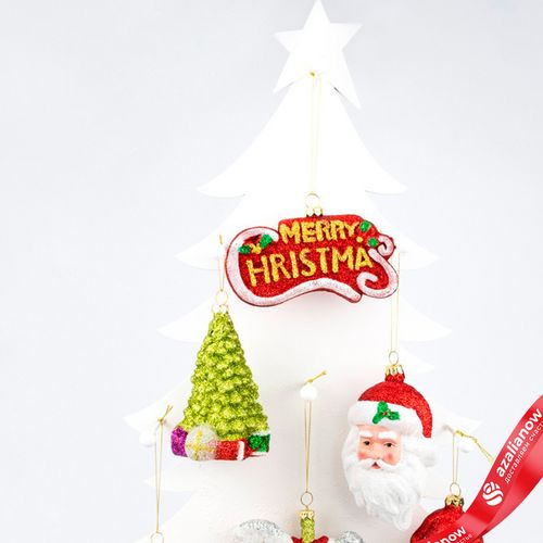 Фото 4: Украшение подвесное «Рождество» (пластик), 10х5х12см, в асс., красный