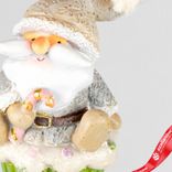 Маленькое фото 3: Украшение подвесное «Санта на капкейке» (полирезин), Н9,5х6,5х5,5см, зеленый