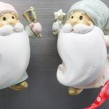 Маленькое фото 3: Украшение подвесное «Санта» (полирезин), Н7х7х4см, в асс., серый