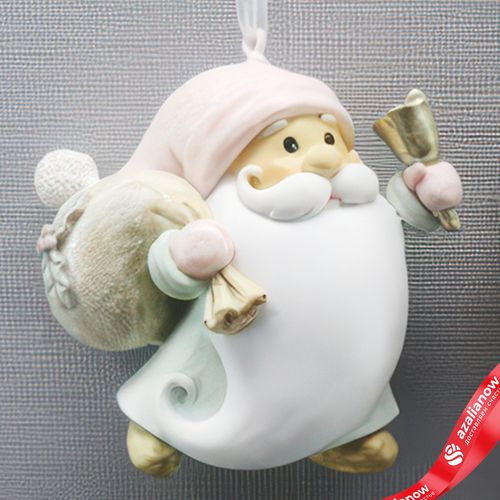 Фото 4: Украшение подвесное «Санта» (полирезин), Н7х7х4см, в асс., серый