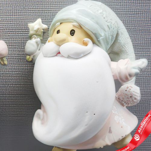 Фото 5: Украшение подвесное «Санта» (полирезин), Н7х7х4см, в асс., серый