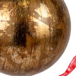 Маленькое фото 5: Украшение подвесное «Шар Антик» (пластик), D12см, золотой