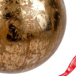 Маленькое фото 5: Украшение подвесное «Шар Антик» (пластик), D15см, золотой