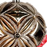 Маленькое фото 3: Украшение подвесное «Шар» (пластик), D10см, серебряный