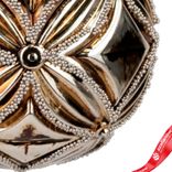 Маленькое фото 5: Украшение подвесное «Шар» (пластик), D10см, серебряный