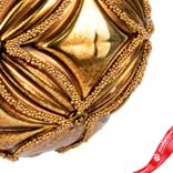 Маленькое фото 5: Украшение подвесное «Шар» (пластик), D10см, золотой