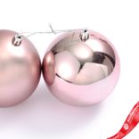Маленькое фото 3: Украшение подвесное Шар (пластик), D12см, розовый, в асс.