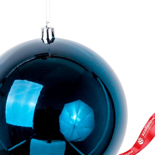 Фото 5: Украшение подвесное Шар (пластик), D12см, темно-синий, в асс.
