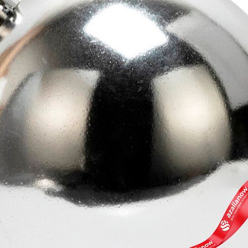 Фото 5: Украшение подвесное «Шар классический» (пластик), D12см, белый, в асс.